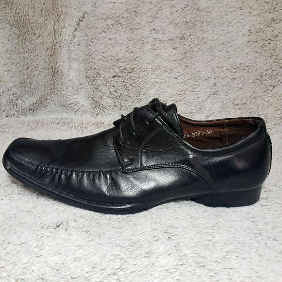 Lalikaer Black Lace Up Dress Shoes - Picture 3 of 7